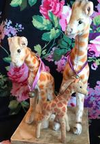 Twee antieke giraffen van Steiff met knop onbespeeld, Ophalen of Verzenden