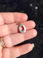 Zilveren hanger met steentje, Ophalen of Verzenden, Zo goed als nieuw, Zilver, Zilver