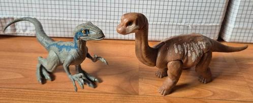 Jurassic world dino's set van 2 blue & brachiosaurus, Verzamelen, Dierenverzamelingen, Zo goed als nieuw, Beeldje of Figuurtje