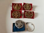 Setje Baret emblemen, Verzamelen, Ophalen of Verzenden, Landmacht, Nederland, Embleem of Badge