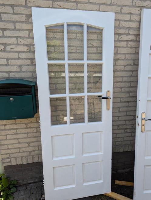 3 Soorten Massief Houten Stompe Vintage Deuren, Doe-het-zelf en Verbouw, Deuren en Horren, Gebruikt, Binnendeur, 200 tot 215 cm