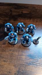 Warhammer 40K Ultramarines Terminators - Goed Geschilderd, Hobby en Vrije tijd, Wargaming, Met verf, Gebruikt, Figuurtje(s), Ophalen of Verzenden