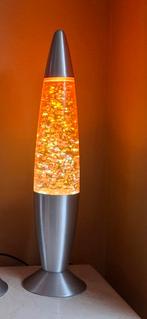Oranje glitter lavalamp, Ophalen of Verzenden, Zo goed als nieuw, Minder dan 50 cm