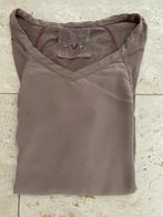 IVI: luxe top met 100% zijden voorpand maat S/M, Overige kleuren, Verzenden, Lange mouw, Maat 36 (S)