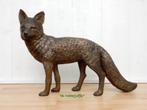 251* Bronzen vos (Boven €75 geen verzendkosten), Ophalen of Verzenden, Nieuw, Overige materialen, Dierenbeeld