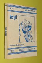 Dick Bod serie no 15- Vergif -1962, Gelezen, Dick Bos, Eén stripboek, Ophalen of Verzenden