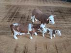 Schleich koe, stier kalf familie., Ophalen of Verzenden, Zo goed als nieuw, Paard, Beeldje of Figuurtje