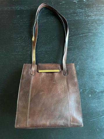 Claudio Ferrici Lederen Tas - Donkerbruin beschikbaar voor biedingen