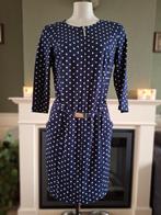 Caroline Biss blauw wit polkadot jurk riem 40 Gratis Verzend, Kleding | Dames, Maat 38/40 (M), Zo goed als nieuw, Knielengte, Caroline Biss