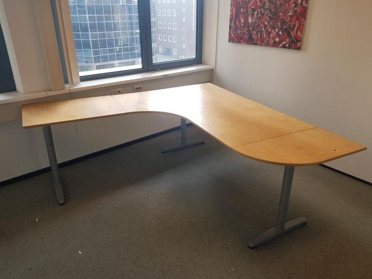 IKEA Galant hoekburo GROOT!, Huis en Inrichting, Bureaus, Gebruikt, In hoogte verstelbaar, Ophalen