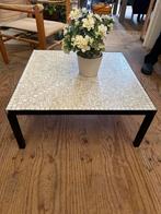 Vintage Salon Tafel Mozaïek, Huis en Inrichting, Tafels | Salontafels, Ophalen, Gebruikt, 100 tot 150 cm, Vierkant