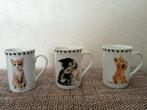 Set van 3 Katten bekers, Ophalen of Verzenden, Gebruikt