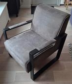 Fauteuil Antraciet, Ophalen, 75 tot 100 cm, Zo goed als nieuw, Metaal