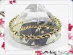 16064-1 Subtiele luxe 14kt Gouden Koord/Rope Armband, Ophalen of Verzenden, Zo goed als nieuw, Goud, Goud