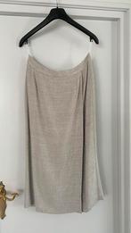 Vintage zgan Clarisse Rok met split maat 42 Gevoerd jaren 70, Bruin, Maat 42/44 (L), Clarisse, Ophalen of Verzenden