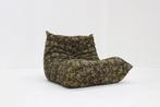Vintage Togo Ligne Roset fauteuil door Michel Ducaroy, Ophalen, 75 tot 100 cm, Stof, 50 tot 75 cm