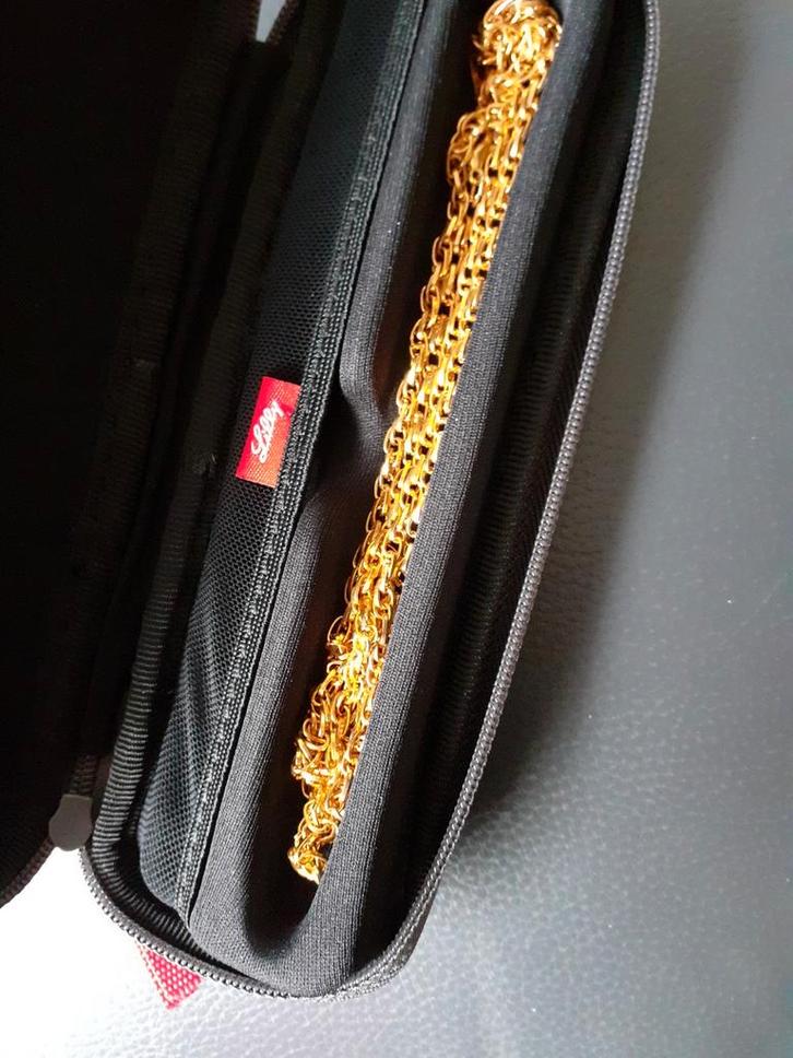 erg mooie goudvergulde zilvere ketting., Sieraden, Tassen en Uiterlijk, Kettingen, Nieuw, Zilver, Goud, Ophalen of Verzenden