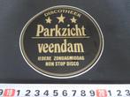 sticker Veendam Discotheek PARKZICHT iedere zondagmiddag, Ophalen, Zo goed als nieuw, Bedrijf of Vereniging