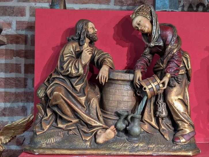 Beelden groep. 53 b 57 h. €165., Antiek en Kunst, Antiek | Religie, Ophalen