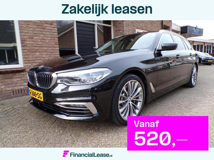 BMW 5-serie Touring 530i High Executive Automaat / Leder / N, Auto's, BMW, Bedrijf, Lease, Financial lease, 5-Serie, ABS, Achteruitrijcamera