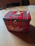 BROCANT ROOD GERUIT OUD SPAARBLIK SPIEGELBURG, Verzamelen, Spaarpotten, Ophalen of Verzenden, Gebruikt, Metaal of Blik, Overige thema's