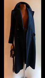 Wol mix lange mantel Zara donker blauw maat M, Verzenden, Zo goed als nieuw, Blauw