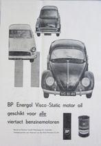 7 vintage advertenties reclames olie benzine 1957 motorolie, Verzamelen, Verzenden, Gebruikt, Reclamebord