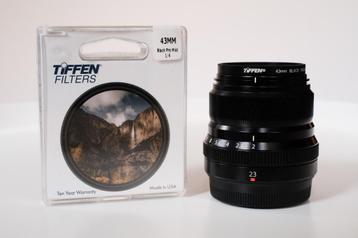 Fujifilm 23mm f2 WR lens + Tiffen black ProMist 1/4 filter beschikbaar voor biedingen