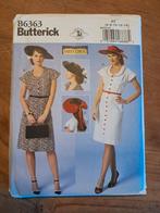 Butterick 6363 naaipatroon voor retro jurk en hoed, Hobby en Vrije tijd, Kledingpatronen, Ophalen of Verzenden, Nieuw, Vrouw, Overige merken