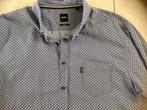Originele Hugo Boss overhemd stretch 3XL, Ophalen, Blauw, Zo goed als nieuw, Overige halswijdtes