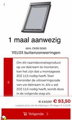 Velux Dakraam Zonwering 5 keer, Doe-het-zelf en Verbouw, Rolluiken, Ophalen of Verzenden, Gebruikt, Grijs, Minder dan 100 cm