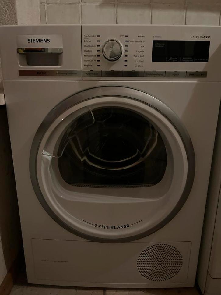 Siemens Droger - Condensdroger, Witgoed en Apparatuur, Wasdrogers, Gebruikt, Condens, Voorlader, 6 tot 8 kg, 85 tot 90 cm, Anti-kreukfase