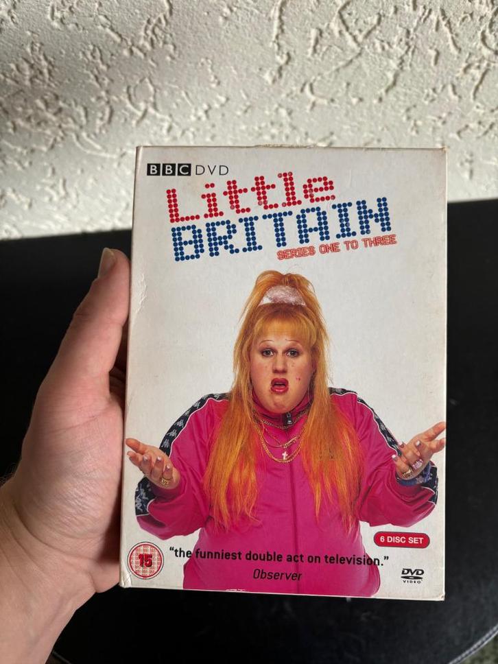 Little Britain, series 1 to 3 - Engelse import - Goede staat, Cd's en Dvd's, Dvd's | Tv en Series, Gebruikt, Komedie, Boxset, Alle leeftijden