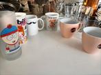 Mokken en glazen - South Park, Snor, Blond Amsterdam, Senseo, Huis en Inrichting, Keuken | Servies, Ophalen, Glas of Glazen, Gebruikt