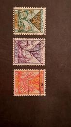 NVPH  166 t/m 168  1925, Verzenden, T/m 1940, Gestempeld