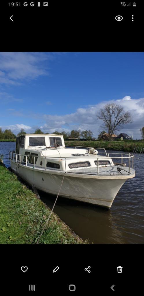 KRUIZER OPKNAPPER, KAJUITBOOT, VAN 8.5 METER, Watersport en Boten, Motorboten en Motorjachten, Gebruikt, Polyester, 6 tot 9 meter