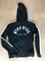 Zwart vest met gave opdruk maat 170/176 - nog erg netjes!, Kinderen en Baby's, Kinderkleding | Maat 170, Gebruikt, Meisje, Trui of Vest