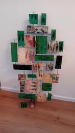 Emaille Kunstwerk metaal geverfd geëmailleerd 100x50cm., Ophalen