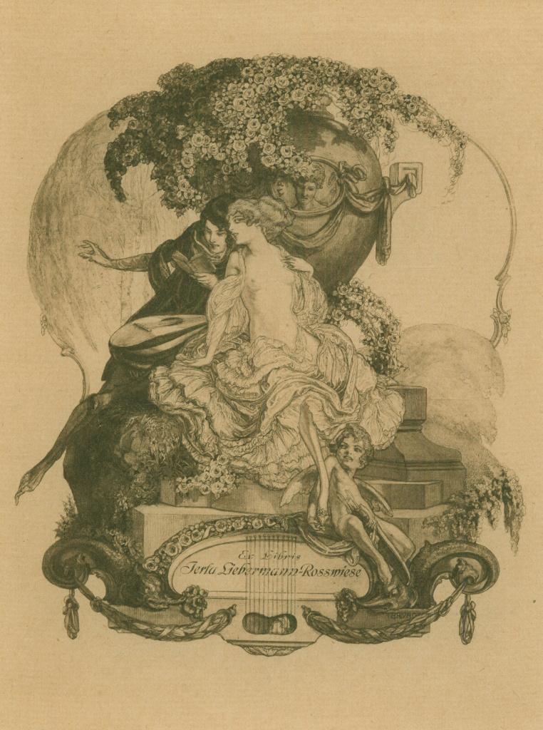 3013 Ex Libris Oostenrijk : Franz von Bayros, z.j., Antiek en Kunst, Kunst | Etsen en Gravures, Verzenden