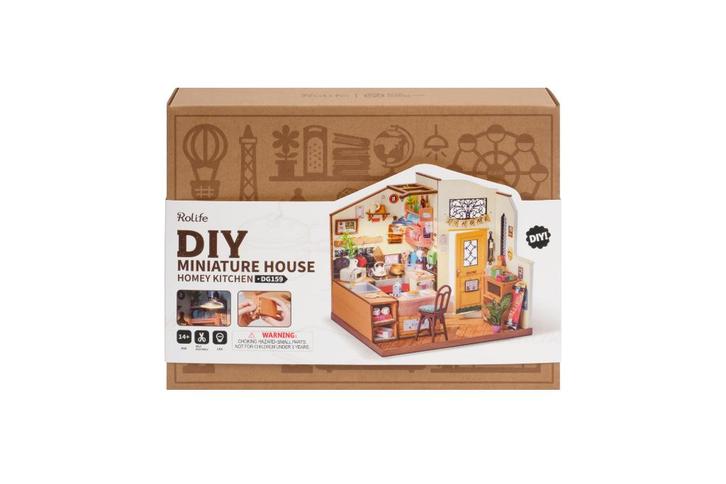 Robotime Cozy Kitchen DG159 Bouwpakket Nieuw, Hobby en Vrije tijd, Modelbouw | Overige, Nieuw, Groter dan 1:32, Ophalen of Verzenden