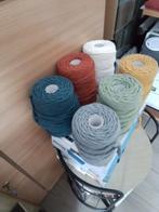 Macramé Katoen Garen - Diverse Kleuren, Hobby en Vrije tijd, Breien en Haken, Ophalen of Verzenden, Nieuw, Haken, Wol of Garen