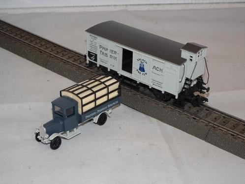 Marklin 48096 museumwagon + oldtimervrachtwagen 1996 (#803), Hobby en Vrije tijd, Modeltreinen | H0, Nieuw, Wagon, Wisselstroom