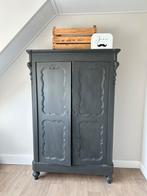 Antiek geschilderde legkast met roede, Ophalen