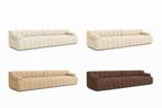 Diverse Bouclé Bank Beige | Teddy Sofa | Trendy Design, Huis en Inrichting, Ophalen, Zo goed als nieuw, Vierpersoons of meer