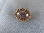 Antieke broche met steen in 14 karaat goud – ca. 1900, Ophalen of Verzenden, Goud, Broche