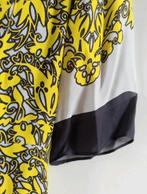 MILLY Kaftan Paisley print 100% zijde jurk S 36 Grijs Geel, Kleding | Dames, MILLY, Zo goed als nieuw, Maat 36 (S), Verzenden