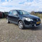 Volkswagen Polo 1.6 77KW Cross 2009 Zwart airco klima, Origineel Nederlands, Te koop, 5 stoelen, 14 km/l