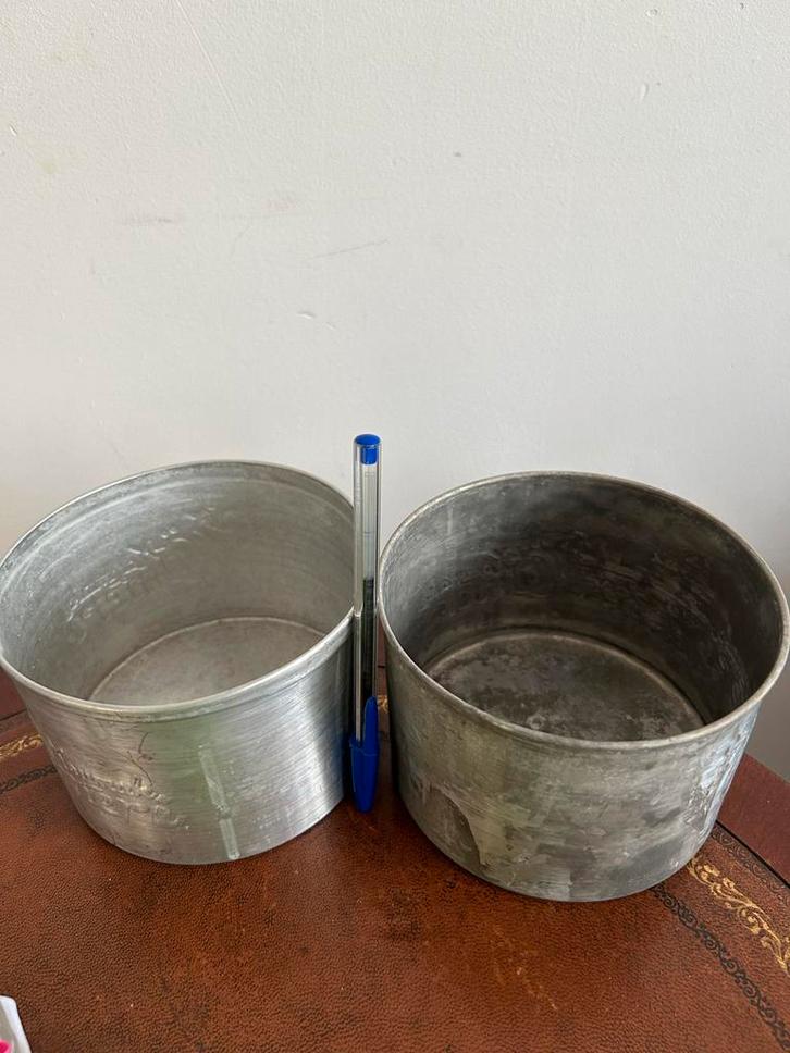 Aluminium Potjes, dezelfde maat., Huis en Inrichting, Keuken | Keukenbenodigdheden, Zo goed als nieuw, Ophalen