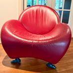 Leolux Papageno stoelen – rood leder – set van 2, Huis en Inrichting, Ophalen, Gebruikt, Modern tijdloos design, 75 tot 100 cm