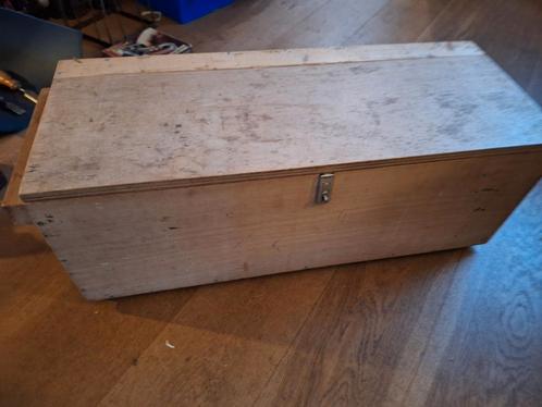 Houten gereedschapskist/ timmermanskist 75 x 30 x 26 hoog, Huis en Inrichting, Woonaccessoires | Kisten, Gebruikt, Minder dan 50 cm